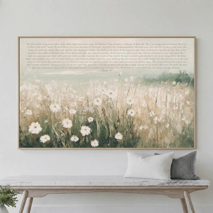 Psalm 91 Coastal Wildflower Art