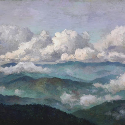 Blue Ridge Mountains Cloud Art