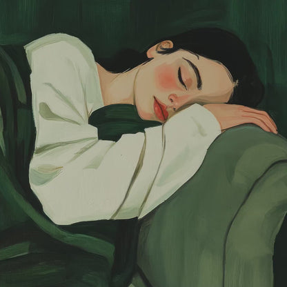 "Dream State" Woman Sleeping Art