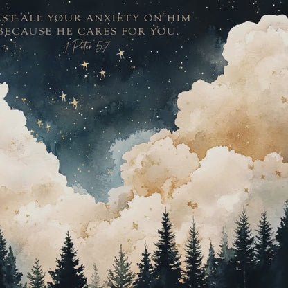 Cast All Your Anxiety Art