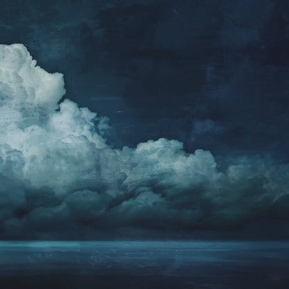 Blue Clouds Over the Sea Art