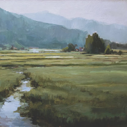 Serene Pasture Countryside Farm Art