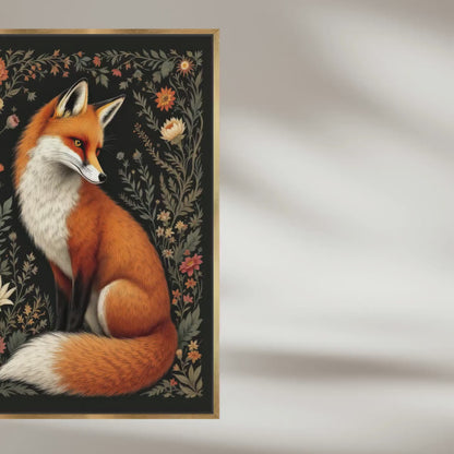 "Red Fox" Vintage Autumn Art
