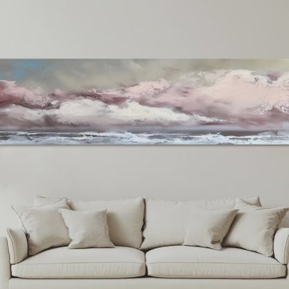 Storm at Sea Panoramic Ocean Art