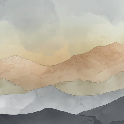 "Mystical Mountains" Panoramic Art