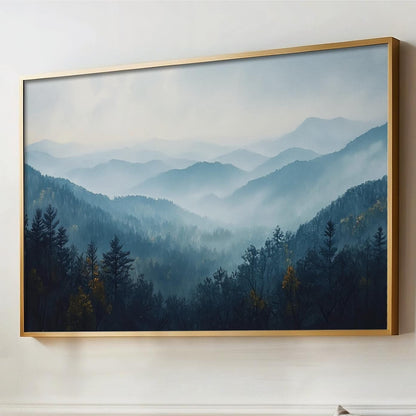 smoky mountains abstract art