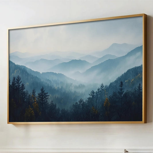 smoky mountains abstract art