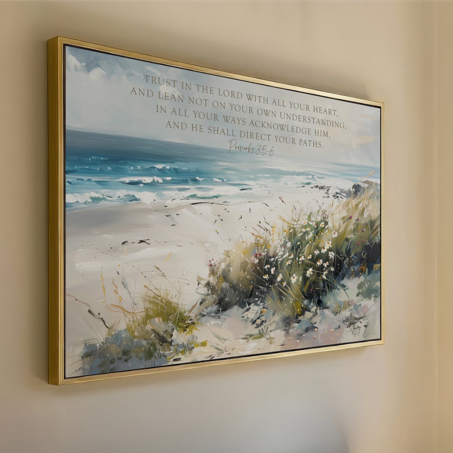 trust in the lord proverbs 3 5 6 coastal art