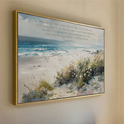 trust in the lord proverbs 3 5 6 coastal art
